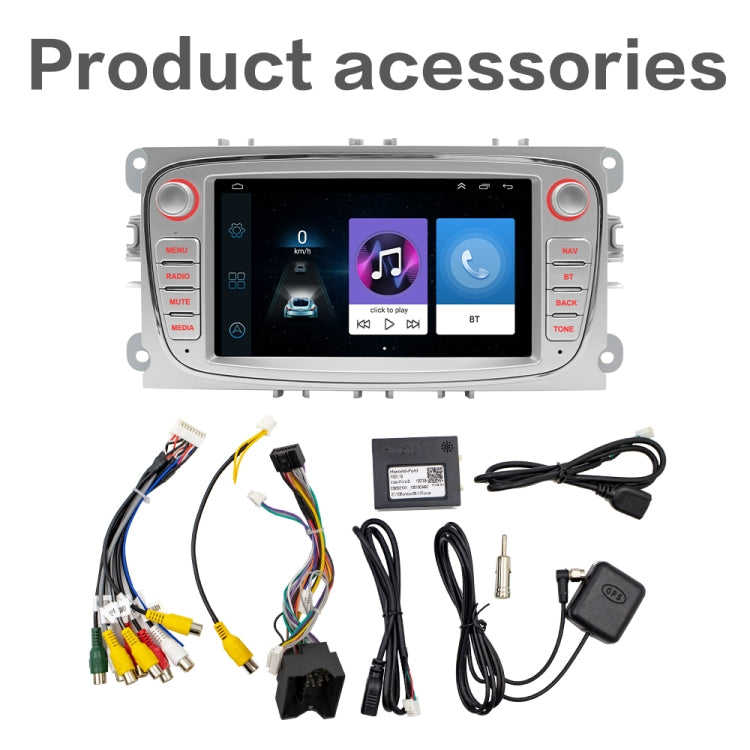 For Ford Focus 7 Inch HD Android Navigation Bluetooth RDS Radio, Size: 1+32G(Silver) - Car MP3 & MP4 & MP5 by buy2fix | Online Shopping UK | buy2fix