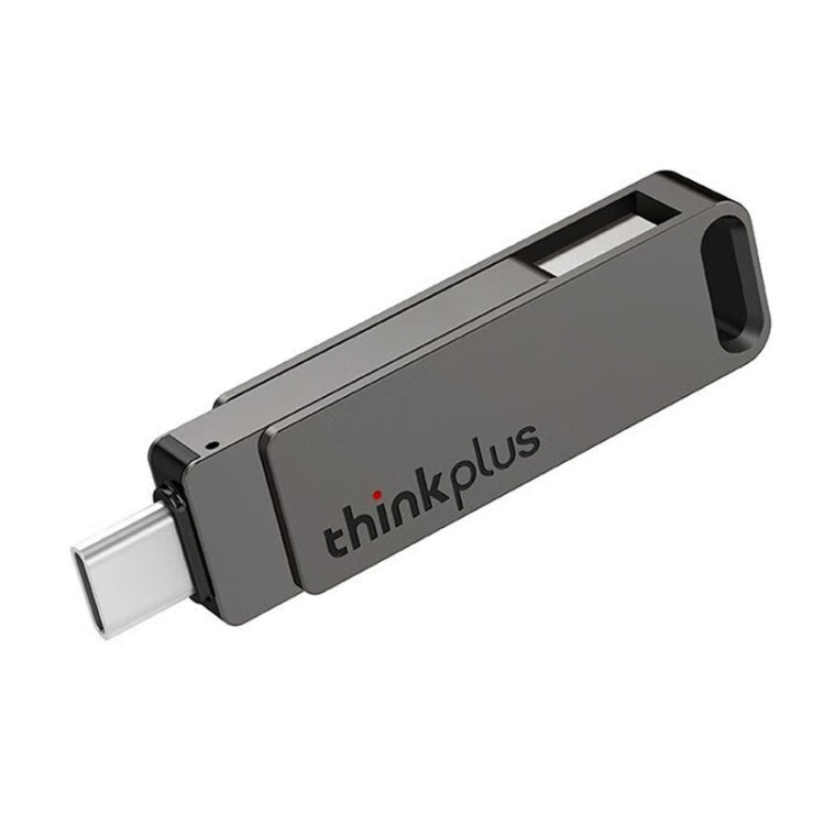 Lenovo Thinkplus MU110 USB3.2+Type-C Dual Interface Rotation Flash Drive, Size: 256GB(Grey) - USB Flash Drives by Lenovo | Online Shopping UK | buy2fix