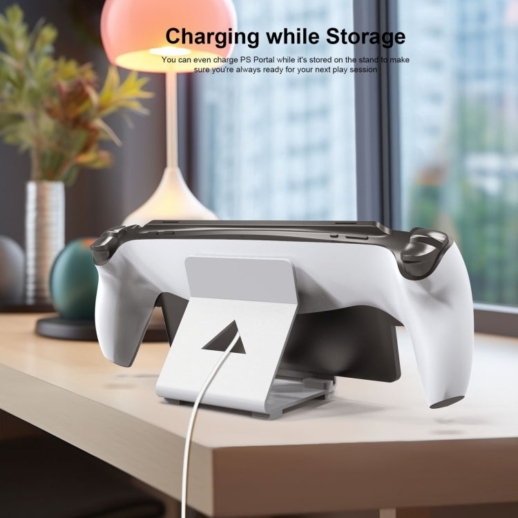 JYS Game Console Desktop Stand For PS Portal / Steam Deck / ROG Ally / Switch / Mobile Phones(White) - Holder by JYS | Online Shopping UK | buy2fix