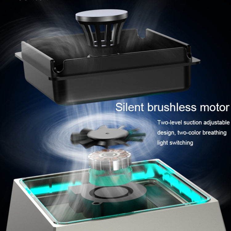 Intelligent Multifunctional Ambient Light Household Negative Ion Air Purifier Electronic Ashtray(Black) - Cigarette Box & Ashtrays by buy2fix | Online Shopping UK | buy2fix