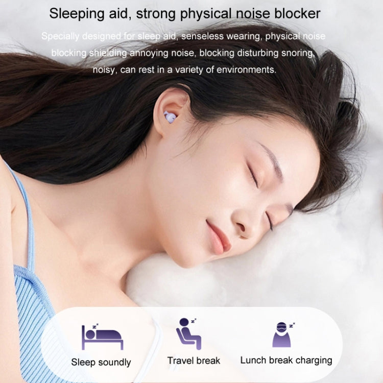 Q26 Bluetooth 5.3 Sleep Mini Wireless Bluetooth Earphone Invisible Comfortable Noise Canceling Earphones(Purple) - Bluetooth Earphone by buy2fix | Online Shopping UK | buy2fix