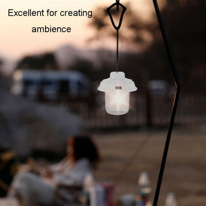 Outdoor LED Camping Light Canopy Hanging Lamp Portable Camping Tent Lights, Style: Charging Model Black - Camping Lighting by buy2fix | Online Shopping UK | buy2fix