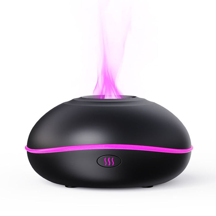 SD13 200ML Car USB Flame Aromatherapy Diffuser Home LED Night Light Silent Mist Humidifier(Black) - Air Purifiers & Accessories by buy2fix | Online Shopping UK | buy2fix