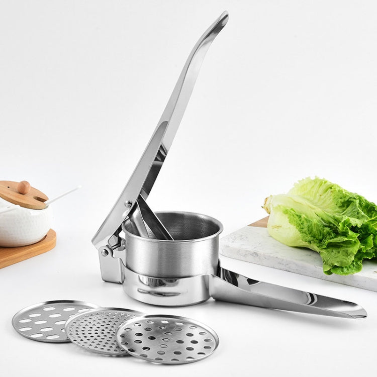 Stainless Steel Potato Press Manual Juicer Vegetable And Fruit Squeezer, Model: 3 In 1 - Stirrer & Squeezer by buy2fix | Online Shopping UK | buy2fix
