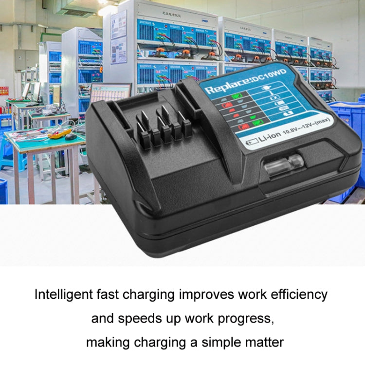 For MAKBL1013 10.8V~12V Lithium Battery Charger, Specification: EU Plug - Electric Saws & Accessories by buy2fix | Online Shopping UK | buy2fix