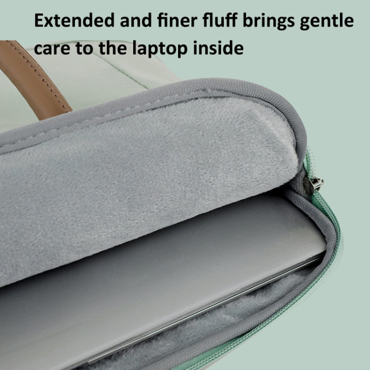 14 -14.6 Inch Oxford Cloth Laptop Bag Crossbody Carrying Case Briefcase(Gray) - 14.1 inch by buy2fix | Online Shopping UK | buy2fix