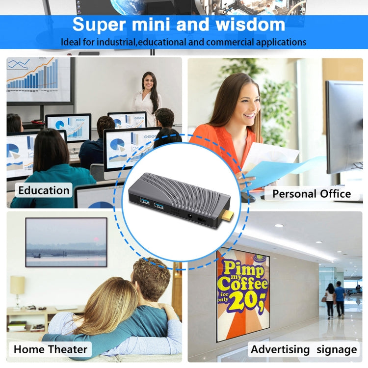 T6 Pro 6+128GB Intel Gemini Lake J4125 Mini PC With Windows 10 Operating System, Spec: US Plug - Windows Mini PCs by buy2fix | Online Shopping UK | buy2fix