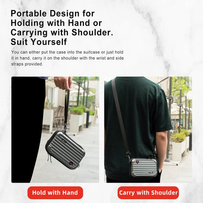 For DJI Osmo Pocket 3 aMagisn Small Organizer Bag Sports Camera Protective Accessories(Pearl White) - Case & Bags by aMagisn | Online Shopping UK | buy2fix