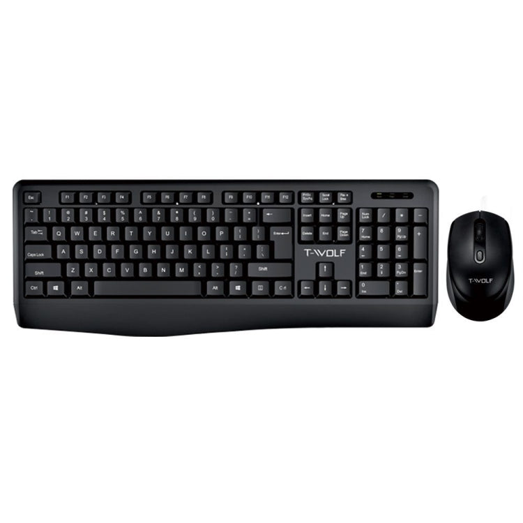 T-WOLF TF-100 2.4G Bluetooth Laptop Office Wireless Keyboard and Mouse Set(Set) - Wireless Keyboard by T-WOLF | Online Shopping UK | buy2fix