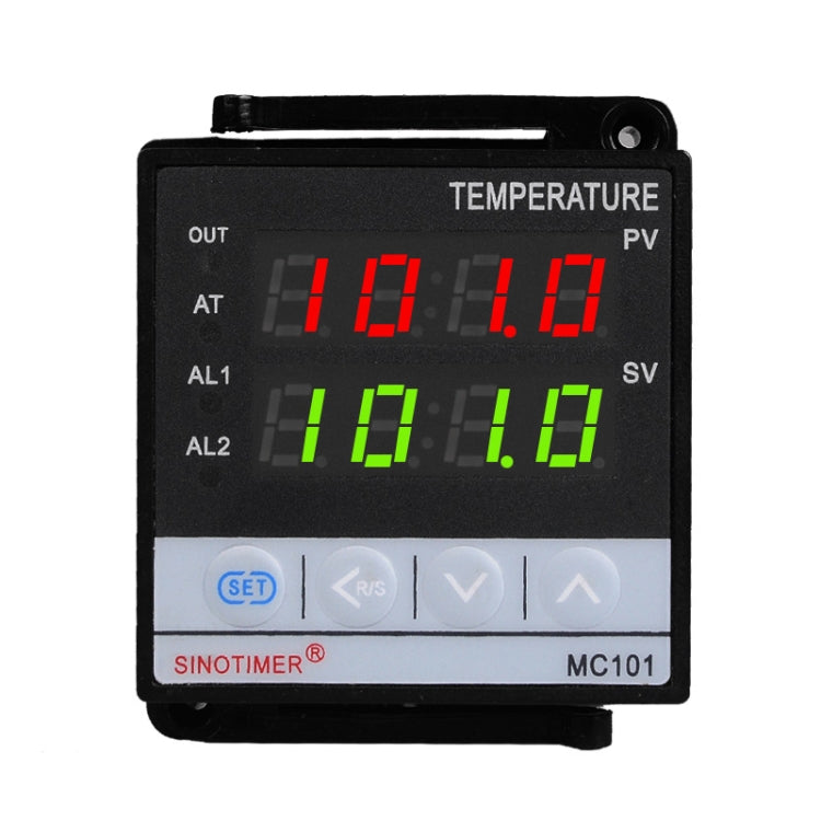 SINOTIMER MC101 Universal Input Short Case PID Intelligent Temperature Controller Meter Heating Cooling Relay SSR Solid State Output - Thermostat & Thermometer by SINOTIMER | Online Shopping UK | buy2fix