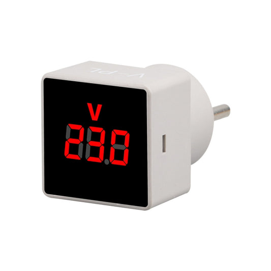 SINOTIMER V-PL Square Insert Type Household Digital AC Voltmeter EU Plug - Current & Voltage Tester by SINOTIMER | Online Shopping UK | buy2fix