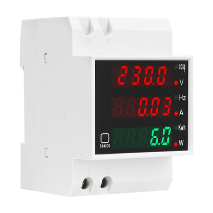 SINOTIMER SDM006 Din Rail AC Voltage Current Frequency Power Electricity Multi-Function Detection Meter - Current & Voltage Tester by SINOTIMER | Online Shopping UK | buy2fix