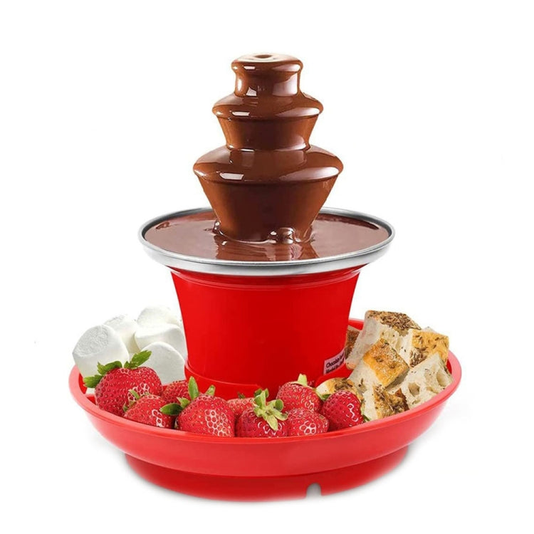 35W  3 Tier Chocolate Fountain  Mini Fondue Set with Hot Melting Pot Base 110V US Plug - Others by buy2fix | Online Shopping UK | buy2fix