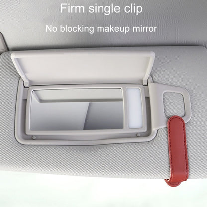 Car Eyeglasses Storage Clip Automobile Sun Visor Sunglasses Carrying Holder(Red) - Sunglasses & Glasses Clips by buy2fix | Online Shopping UK | buy2fix