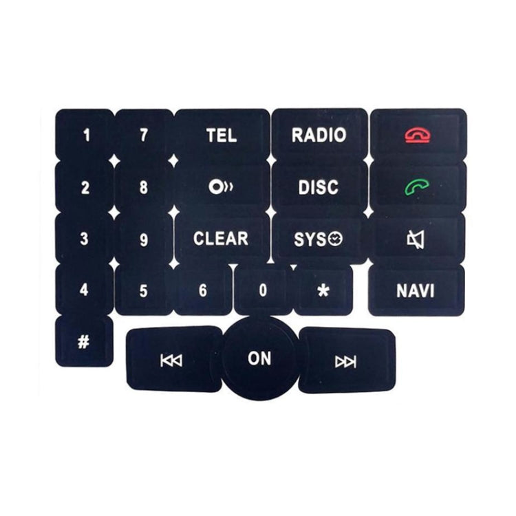 For Mercedes Benz C/E/GLK/W 2007-2014 Radio Button Repair Sticker(Style Two) - Decorative Sticker by buy2fix | Online Shopping UK | buy2fix