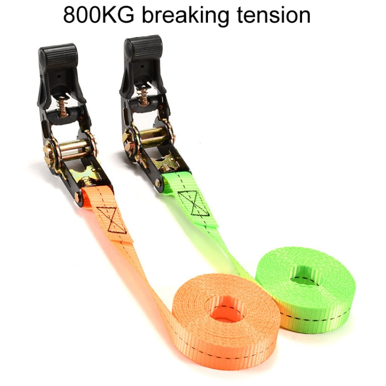 Motorcycle Ratchet Tensioner Cargo Bundling And Luggage Fixing Straps, Specification: Orange 4m - Towing Bars by buy2fix | Online Shopping UK | buy2fix