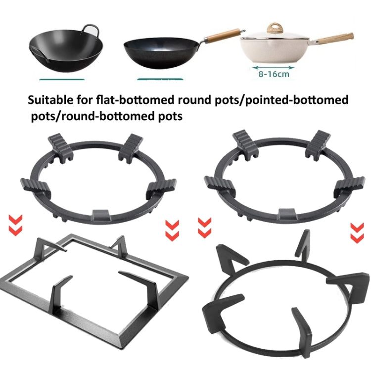 Gas Stove Anti-Slip Rack Cast Iron Anti-Slip Wok Support Ring(Black) - Kitchen Machine Accessories & Parts by buy2fix | Online Shopping UK | buy2fix