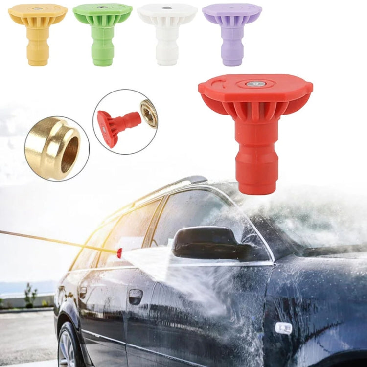 High-pressure Car Washer Nozzle Fan-shaped 1/4 Quick Plug Connector Water Rifle Parts, Specification: 25 Degree (1.4 Nozzle) - Car Washer & Accessories by buy2fix | Online Shopping UK | buy2fix