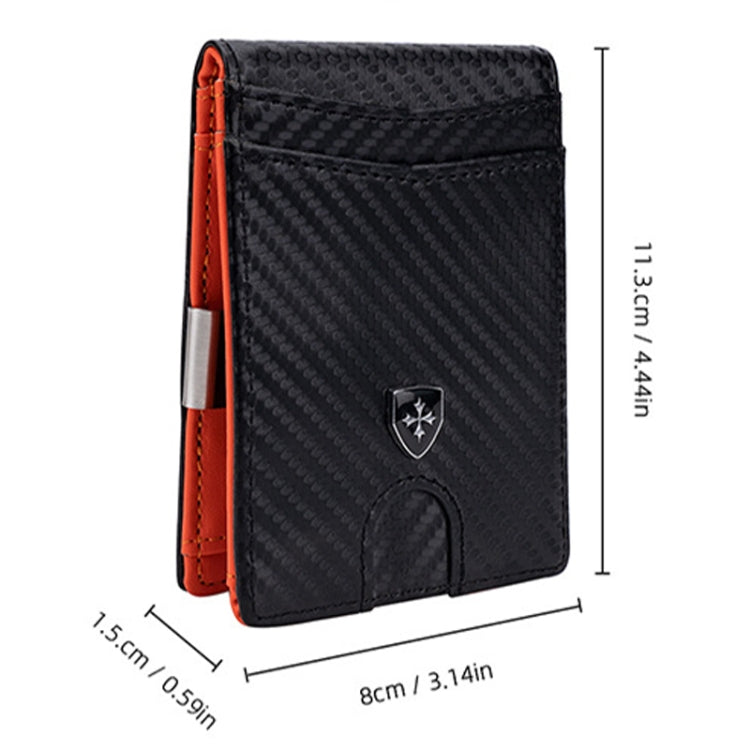 Baellerry RFID Anti-Theft Multi-Card Slot Contrasting Color Wallet Card Holder(Coffee) - Antimagnetic RFID Package by Baellerry | Online Shopping UK | buy2fix