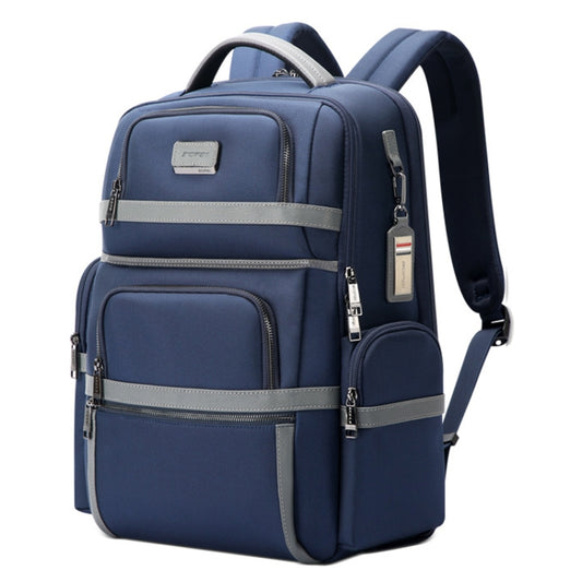 Bopai 61-121601 Large Capacity Waterproof Business Laptop Backpack With USB+Type-C Port(Blue) - Backpack by Bopai | Online Shopping UK | buy2fix