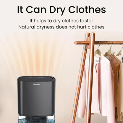 1L 36W Air Dehumidifier for Home Damp Drying Clothes with 7 colors Light UK Plug(Black) - Dehumidifiers by buy2fix | Online Shopping UK | buy2fix