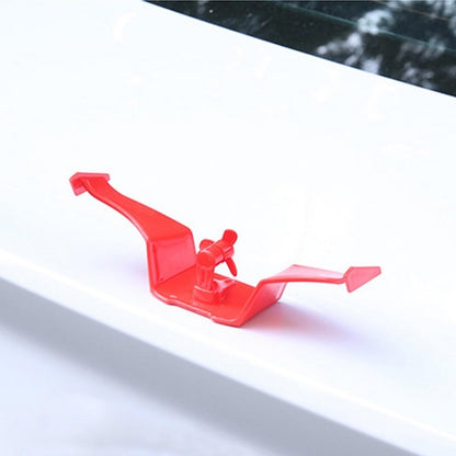 Car Mini Rear Wing Without Punching Decorative Stickers, Color: White Without Wind Leaves - Decorative Strip by buy2fix | Online Shopping UK | buy2fix