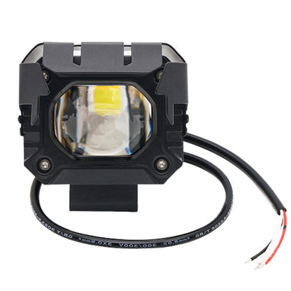Motorcycle Strong Light With Lens Spotlight Electrical Bike Conversion Spotlight Paving Light(White And Yellow Dual Light) - Headlights by buy2fix | Online Shopping UK | buy2fix