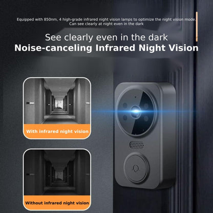 Wireless 2.4G Visual Intercom Doorbell 4.3 inch IPS Screen with Camera Monitor Night Vision - Video DoorBell by buy2fix | Online Shopping UK | buy2fix