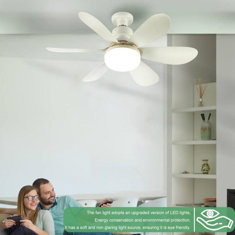 Home Small Fan Light E27 Snail Mouth Suspension Fan Lamp, Size: 520x185mm 40W Multi-color(Remote Control Without Base) - Electric Fans by buy2fix | Online Shopping UK | buy2fix