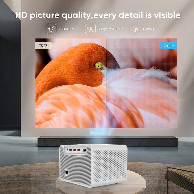 M10 Plus 1280x720P Projector 2.4G / 5G WIFI Bluetooth 5.2 Android 11 System Home Cinema UK Plug - Mini Projector by buy2fix | Online Shopping UK | buy2fix