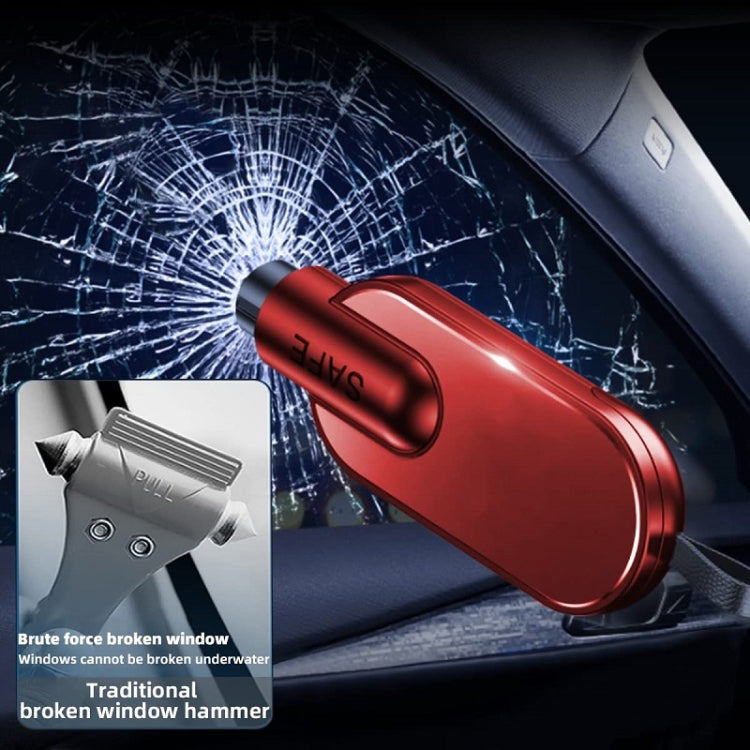 Aluminum Alloy Multifunctional Car Safety Hammer Window Breaker(Black) - Emergency Hammer by buy2fix | Online Shopping UK | buy2fix