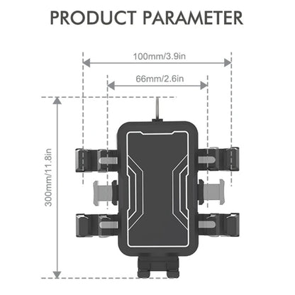 Motorcycle Bicycle Outdoor Cycling Navigation Phone Holder, Style: Handlebage Bracket - Holder by buy2fix | Online Shopping UK | buy2fix