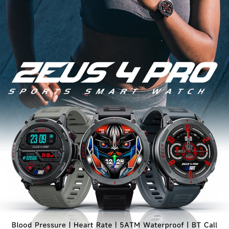 LOKMAT ZEUS4 PRO 1.43-Inch IP68 Waterproof Health Monitoring Bluetooth Call Smart Watch(Black) - Smart Watches by LOKMAT | Online Shopping UK | buy2fix