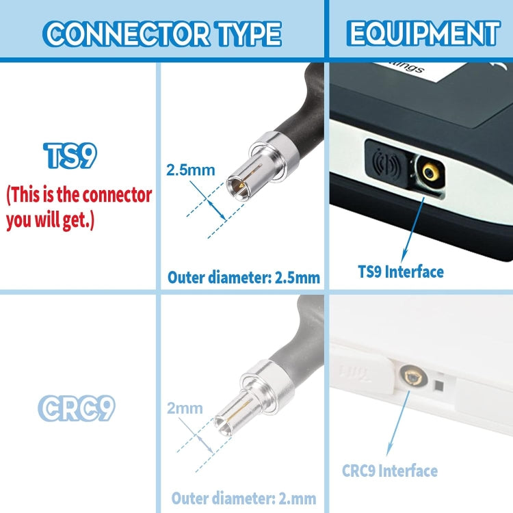 30cm SMA Female To TS9 Male Flat Over Window Cable RF Coaxial Cable - Connectors by buy2fix | Online Shopping UK | buy2fix