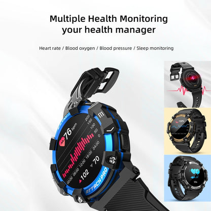 LOKMAT ATTACK 2 PRO 1.39-Inch 5ATM Waterproof Health Monitoring Bluetooth Smart Watch(Silver) - Smart Watches by LOKMAT | Online Shopping UK | buy2fix