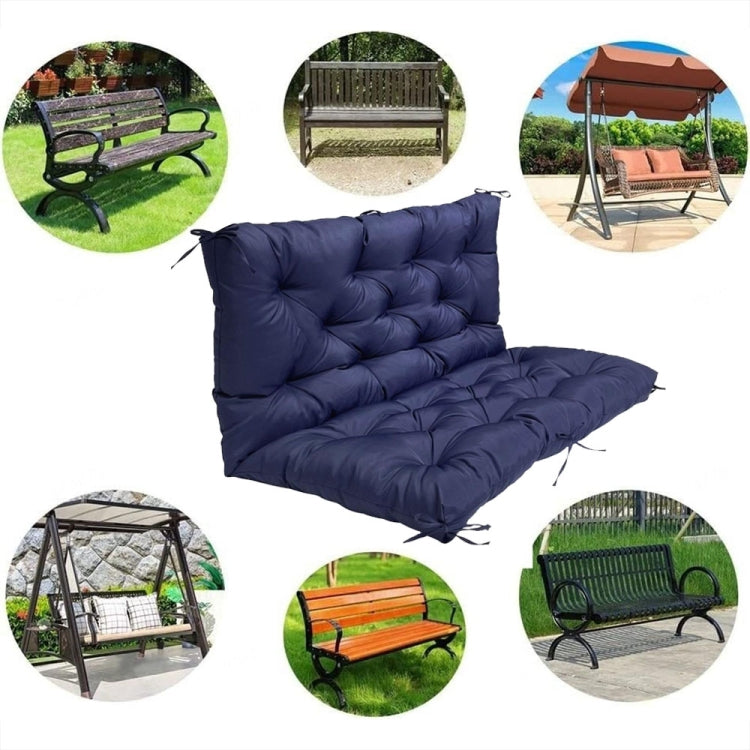 Outdoor Home Patio Soft Waterproof Sunscreen Bench Chair Cushion, Size: 150x100x10cm(Dark Coffee) - Cushions & Pillows by buy2fix | Online Shopping UK | buy2fix