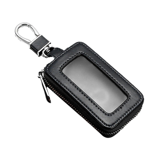 Car Remote Control Universal Visible Zipper Key Case(Black) - Car Key Cases by buy2fix | Online Shopping UK | buy2fix