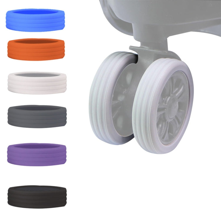 8pcs /Set Luggage Wheel Silicone Protective Cover Swivel Chair Wheel Sound Reducing Cover, Size: Small 4-5cm Wheels(Purple Mixed Blue) - Accessories by buy2fix | Online Shopping UK | buy2fix