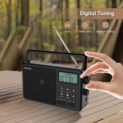 Retekess TR638 LCD Digital Display Full-Band Bluetooth FM Radio Support External Antenna(EU Plug) - Radio Player by Retekess | Online Shopping UK | buy2fix