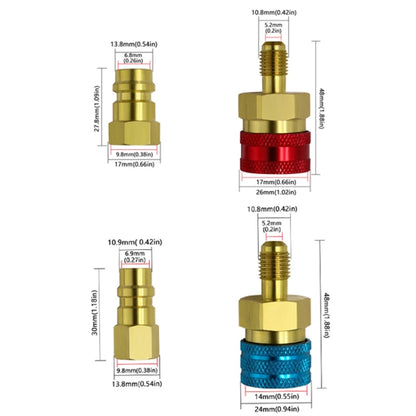 Car Household Air Conditioning And Refrigeration Equipment Fluoridation High And Low Pressure Fittings, Model: Low Pressure - Engine Fittings by buy2fix | Online Shopping UK | buy2fix