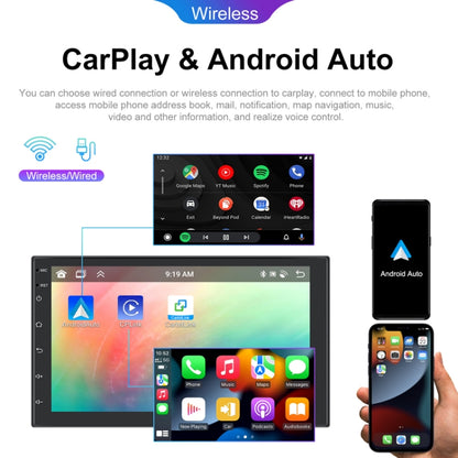 9inch Android 13.0 Dual Butt Universal Wireless Carplay Car Navigation Center Control All-In-One Monitor(Standard+AHD Camera) - Car MP3 & MP4 & MP5 by buy2fix | Online Shopping UK | buy2fix