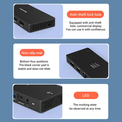 Blueendless 12-In-1 HD Multifunctional Docking Station 10Gbps Splitter With Switch(8K+4K HDMI x 2) - USB HUB by Blueendless | Online Shopping UK | buy2fix