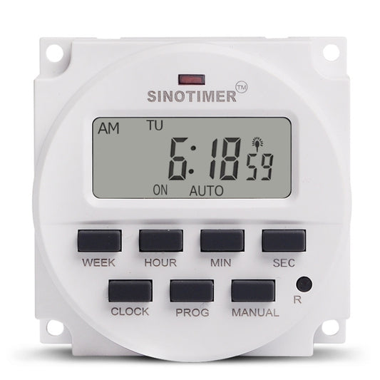 SINOTIMER TM618SH  1 Second Interval Digital LCD Timer Switch Programmable Time Relay 110V - Switch by SINOTIMER | Online Shopping UK | buy2fix