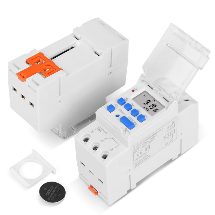 SINOTIMER TM919AK 85-265V AC 16A Din Rail Mount Digital Timer Switch Microcomputer Weekly Programmable Time Relay Control - Switch by SINOTIMER | Online Shopping UK | buy2fix