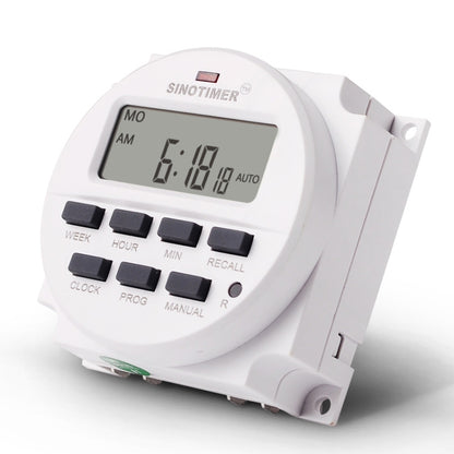 SINOTIMER Programmable Timer Switch Time Controller, Model: TM618H-1 110V - Digital Countdown by SINOTIMER | Online Shopping UK | buy2fix