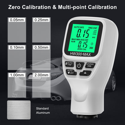 HW300-MAX Coating Thickness Gauge Anti-skid Paint Film Tester(White) - Coating Thickness Gauge by buy2fix | Online Shopping UK | buy2fix