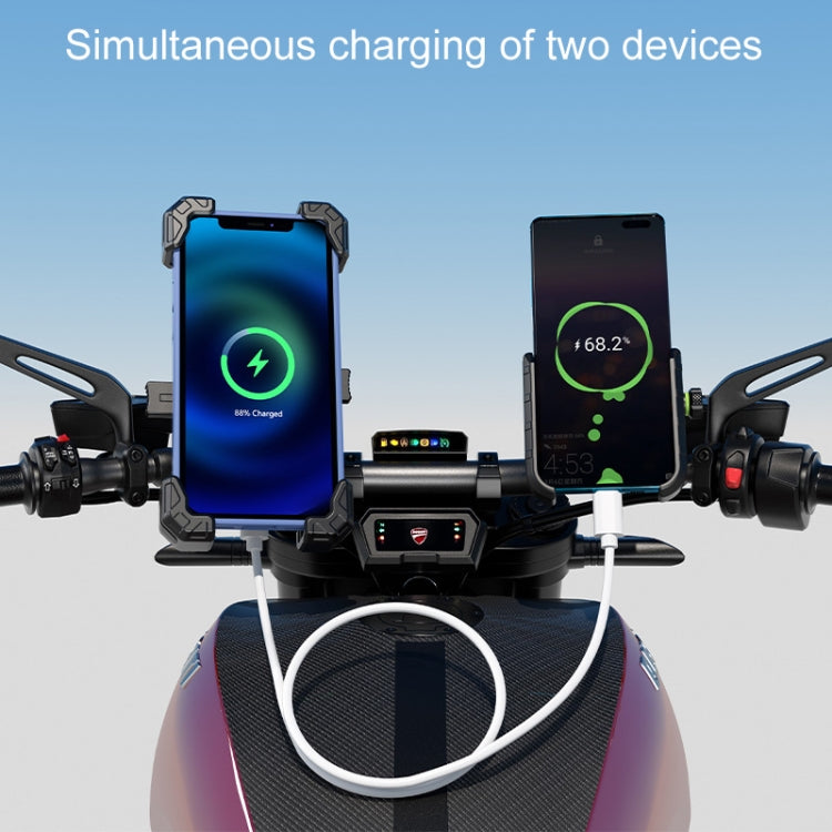 Kewig Motorcycle Navigation Phone Holder Outdoor Riding Charging Bracket, Model: M11-G2-A1 - Holder by Kewig | Online Shopping UK | buy2fix