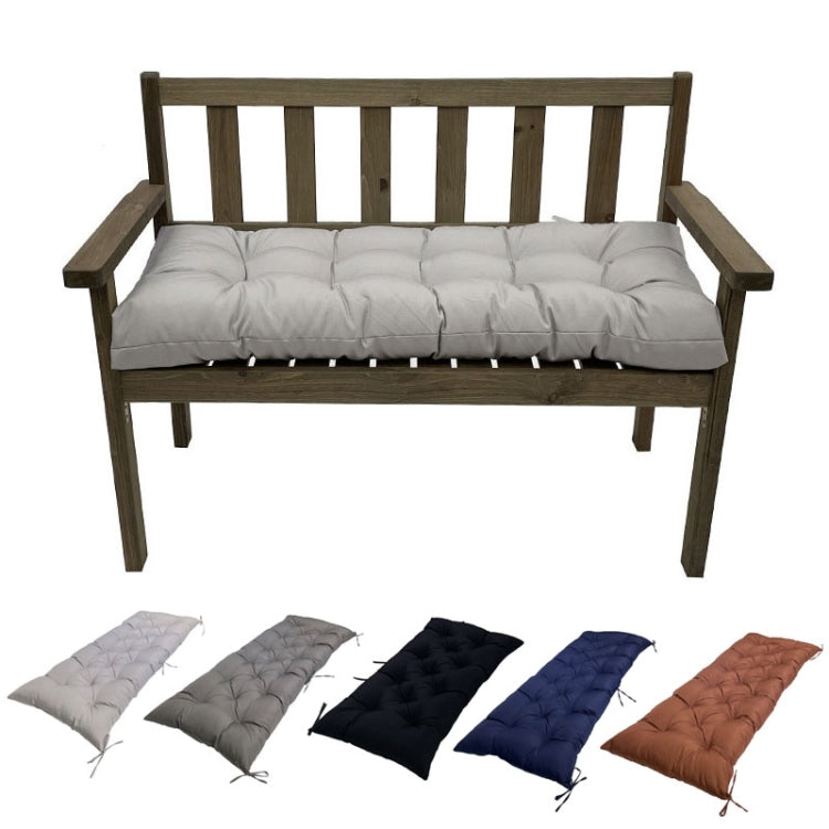 150x50x8cm Outdoor Bench Waterproof Sunscreen Thickened Soft Cushion(Deep Coffee) - Cushions & Pillows by buy2fix | Online Shopping UK | buy2fix