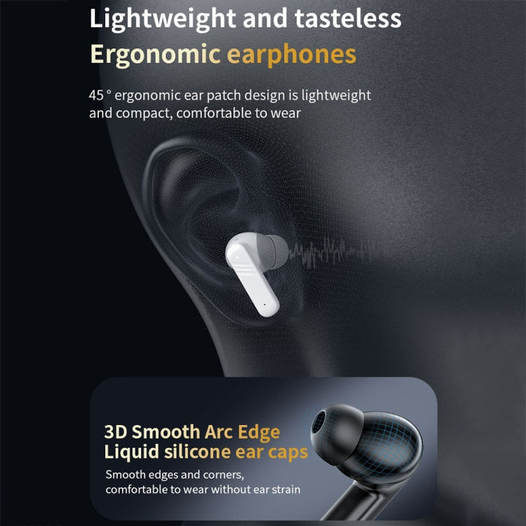 LX-10 Full-Color Touch Screen ANC+ENC Dual Noise Reduction In-Ear Wireless Bluetooth Earphone(White) - TWS Earphone by buy2fix | Online Shopping UK | buy2fix