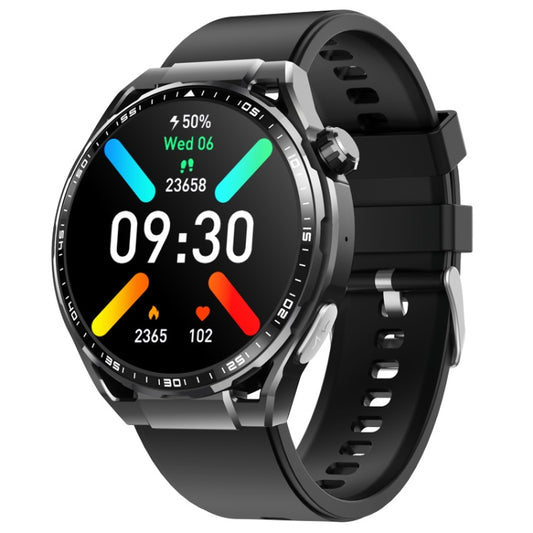 F200 Smart Health Watch ECG Electrocardiogram Blood Sugar Monitoring 1.55 Inch Round Screen, Color: Black Silicone - Smart Watches by buy2fix | Online Shopping UK | buy2fix